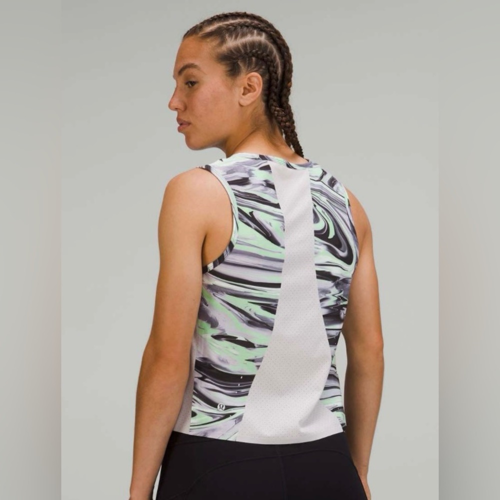 Lululemon EUC Swift Ventilated Running Tank Top Special Edition Paint Glide